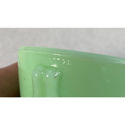 Vintage McKee Jadeite Uranium Glass “Bottoms Up” Shot Glass #77725