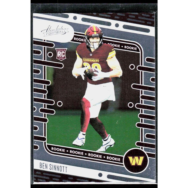 Ben Sinnott 2024 Panini Absolute Retail #152 RC Washington Commanders