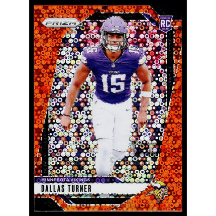 Dallas Turner 2024 Panini Prizm Disco #324 RC Minnesota Vikings