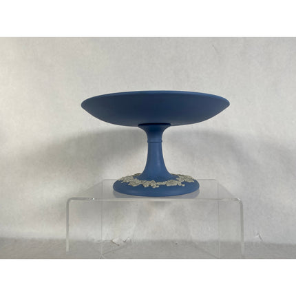 Blue Wedgwood Jasperware Pedestal Candy Dish – Made in England