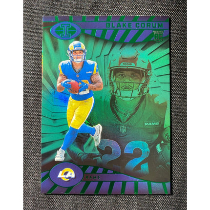 2024 Panini Illusions Blake Corum RC #54 Rams Emerald Rookie