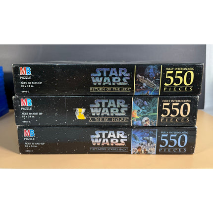 Star Wars Puzzle Lot 3 1995 Milton Bradley NIB Jedi Empire New Hope