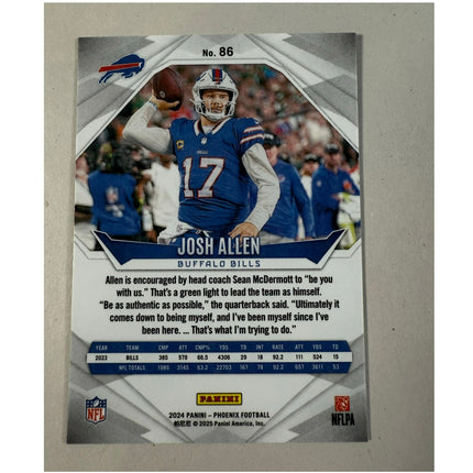 2024 Phoenix Josh Allen #86 Lazer Parallel Buffalo Bills QB