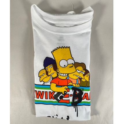 VTG Bart Simpson Tee "Kwik-E-Bart" Large White Long Sleeve T-Shirt