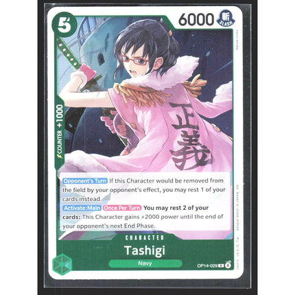 Tashigi The Azure Sea's Seven #OP14-029 Rare