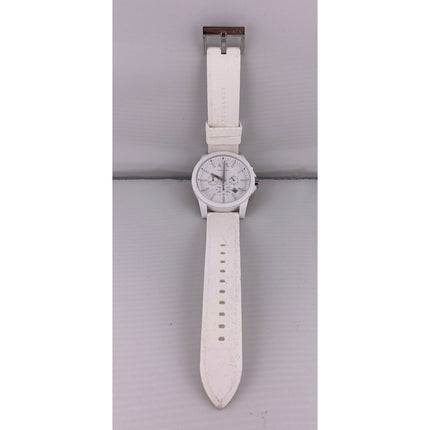 Armani Exchange AX1325 Chronograph Wristwatch – 44mm Black Silicone, Working!