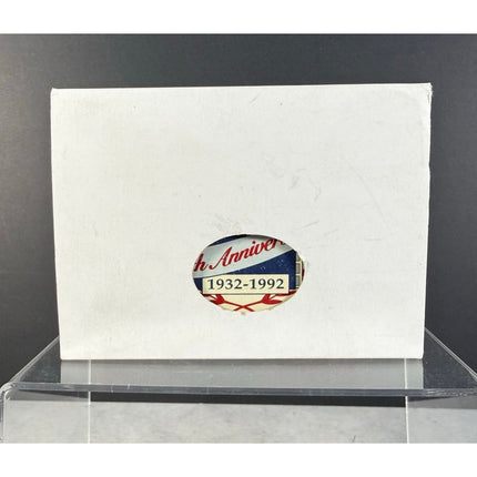 Zippo 1932–1992 60th Anniversary White Nickel / Midnight Chrome Lighter Unfired