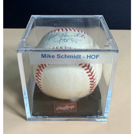 Mike Schmidt HOF 95 Signed Baseball JSA COA Label #147077 Autographed