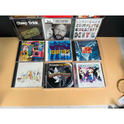 Lot of 14 Music CDs Beatles Dylan Eric Clapton Foreigner Cream Classic Rock