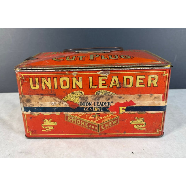 Union Leader Cut Plug Tobacco Tin – Vintage Advertising Can