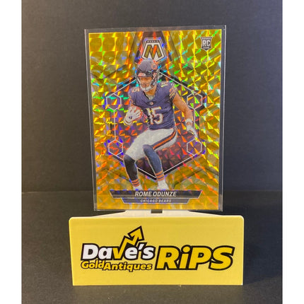 Rome Odunze 2024 Panini Mosaic #309 RC Reactive Yellow Bears