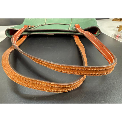 Dooney & Bourke Lexington Handbag Green Pebble Tote Shoulder Bag