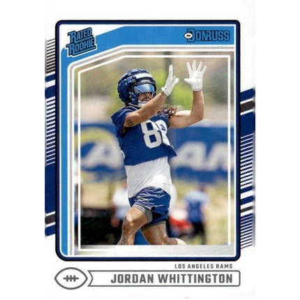 Jordan Whittington 2024 Donruss #352 RC Los Angeles Rams