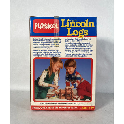 1989 Playskool Original Lincoln Logs – 72 Pieces – Factory Sealed