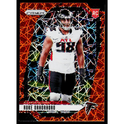 Ruke Orhorhoro 2024 Panini Prizm Lazer #386 RC Atlanta Falcons