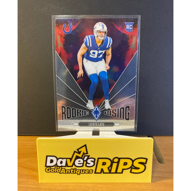 Laiatu Latu 2024 Panini Phoenix #RR-LLU Rookie Rising RC Card Insert Colts