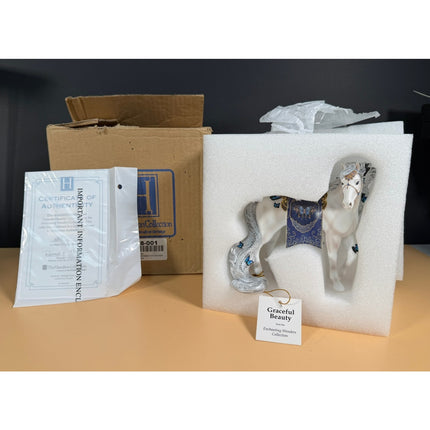 Hamilton Collection Enchanting Wonders Horse Butterfly Figurines 5" #0811 COA OB