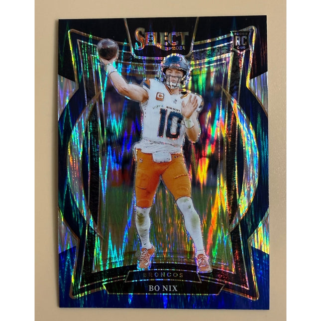 2024 Panini Select Bo Nix RC #30 Prizm Rookie Denver Broncos