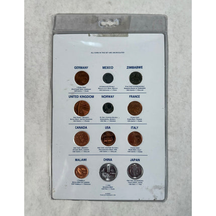 12 Uncirculated Coins Walt Disney Epcot International Coins of the World NISP