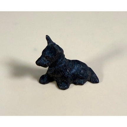Vintage Hubley Schnauzer Cast Iron Paperweight Dog Collectible