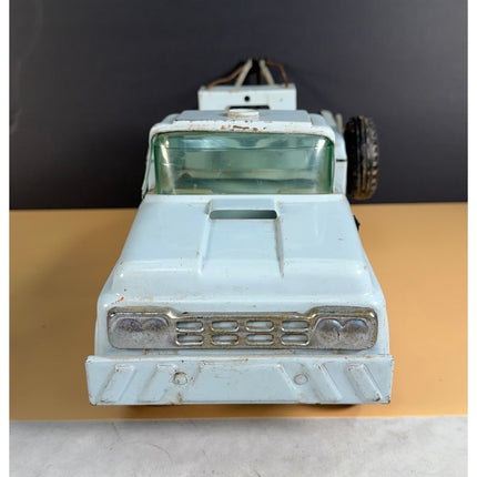 Vintage Buddy L Baby Blue Tow Truck 15" Toy Wrecker Collectible