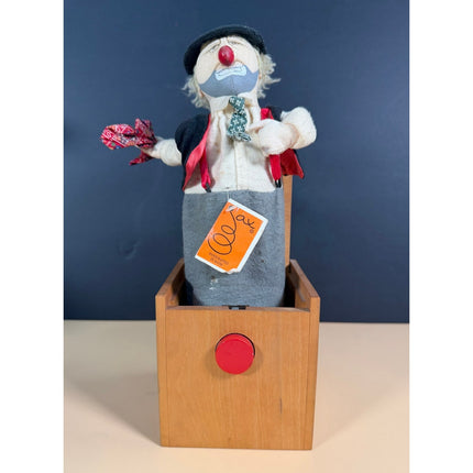 Vintage Jax of Maine Handmade Jack in the Box Wooden Toy Working