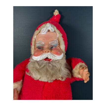 Vintage 1950s Rushton Coca-Cola Santa Claus 18" Rubber Face Plush Doll