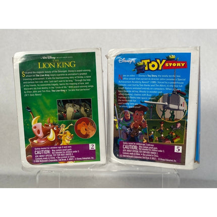 Lot of 2 McDonald’s Walt Disney The Lion King & Toy Story VHS Toy Figures | NISB