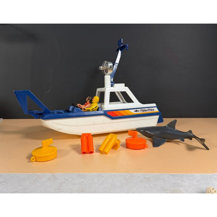 Fisher Price BVintage Fisher Price Adventure People Sea Shark Playset No. 334