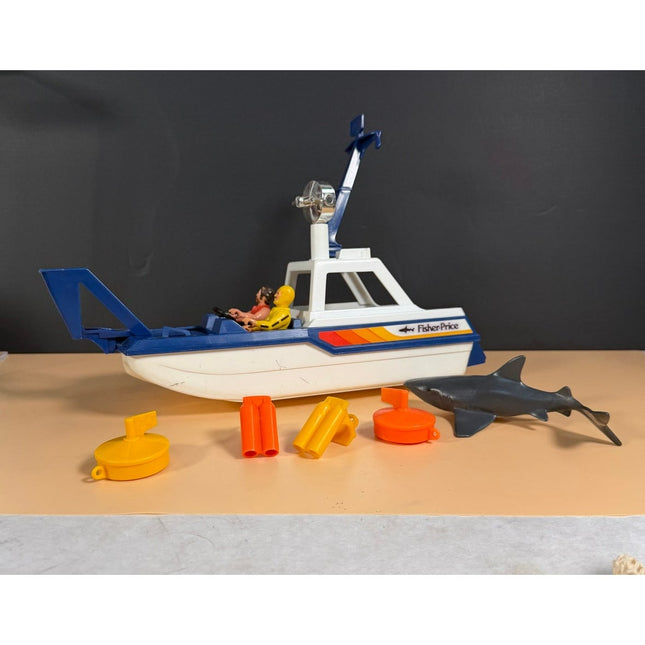 Fisher Price BVintage Fisher Price Adventure People Sea Shark Playset No. 334