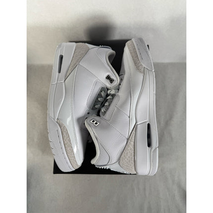 2025 Nike Air Jordan 3 Retro M10 White/Metallic Silver CT8532-111 NIB