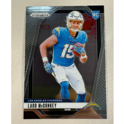 2024 Panini Prizm Ladd McConkey RC #365 Rookie Card Chargers WR NFL Draft Pick