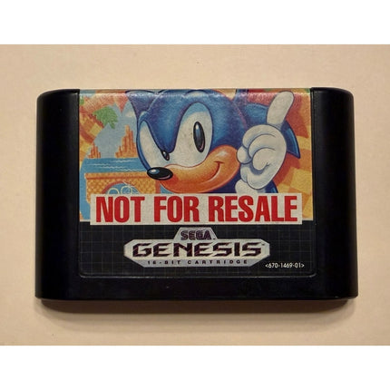 Sega Sonic the Hedgehog Not for Resale Sega Genesis Game Cartridge