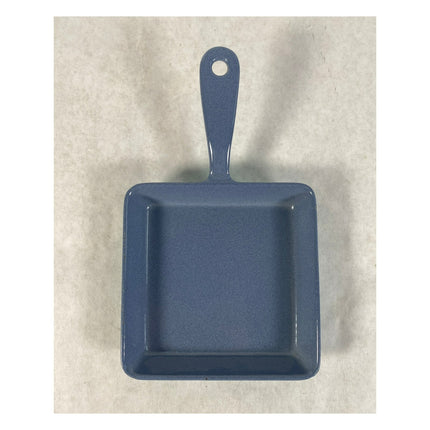 Prizer Ware Blue Enamel Cast Iron Egg Skillet Fry Pan