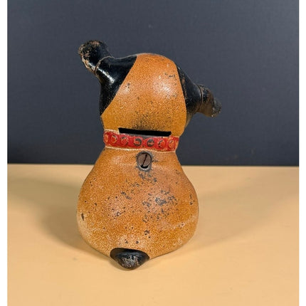 Vintage Hubley Fido Dog Cast Iron Coin Bank Antique Toy Collectible