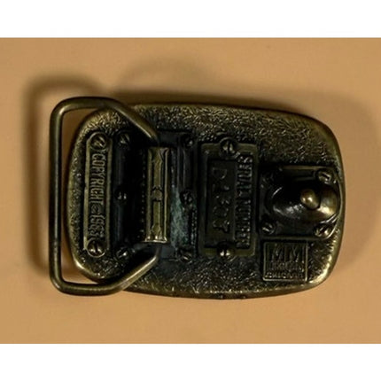 Vintage 1983 Masonic Belt Buckle Serial No. D1307 Freemason Metal Collectible