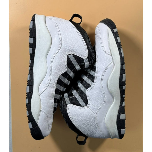 Nike 1994 Air Jordan 10 OG Steel White Black Gray Men's Size 10 130209-101