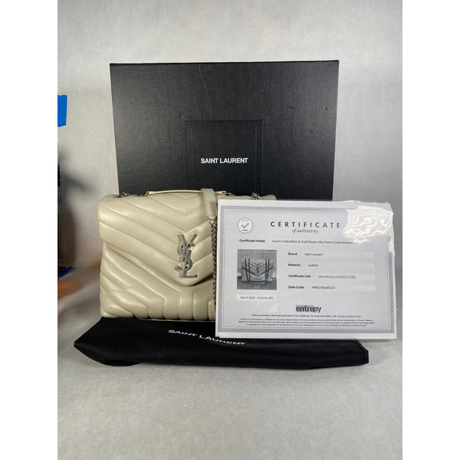 YSL LouLou Shoulder Crossbody Handbag w/ Box, Dust Bag & Entrupy COA MSRP $3200
