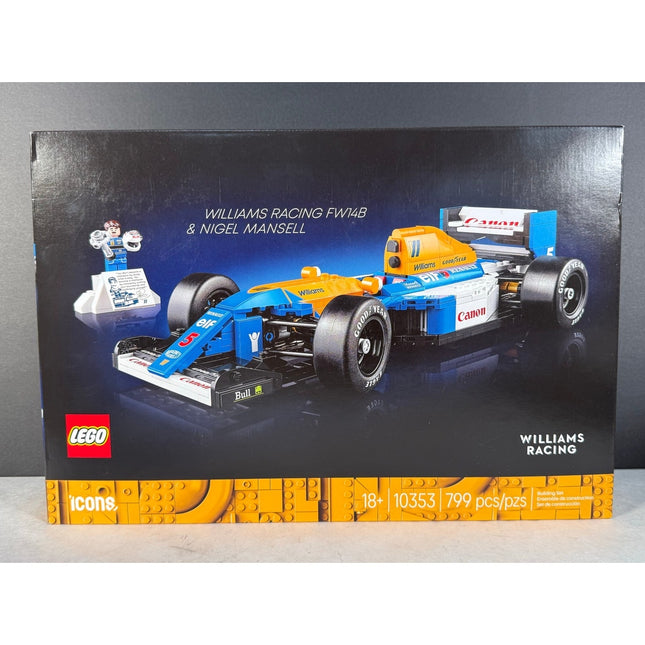 LEGO Icons 10353 Williams Racing FW14B & Nigel Mansell – 799 pcs – NIB