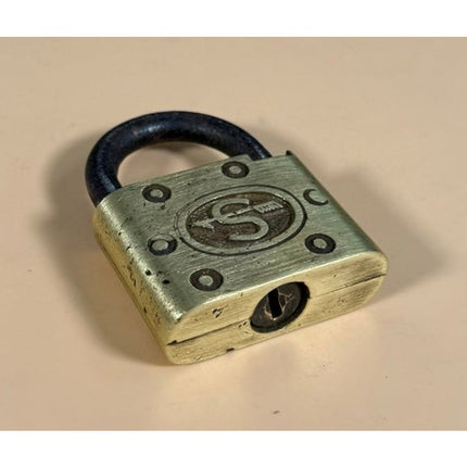 Slaymaker Lock Co Brass Padlock Antique Lock No Key 2.75 Inch