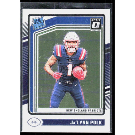 Ja'Lynn Polk 2024 Donruss Optic #240 RC New England Patriots