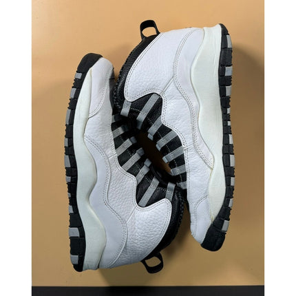 Nike 1994 Air Jordan 10 OG Steel White Black Gray Men's Size 10 130209-101
