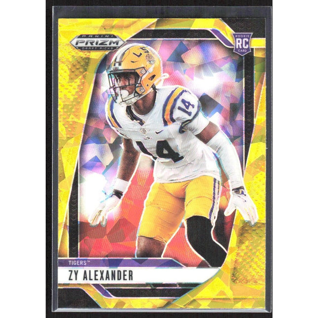 Zy Alexander 2025 Panini Prizm Draft Picks Prizms Gold Ice #51 LSU Tigers