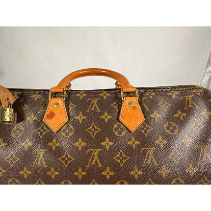 Louis Vuitton Speedy 40 Monogram Canvas Shoulder Bag Authentic MSRP $1600