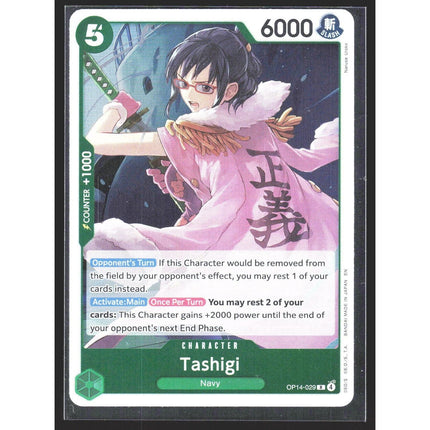 Tashigi The Azure Sea's Seven #OP14-029 Rare
