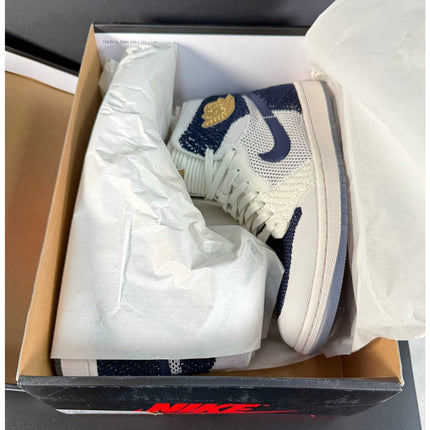 Nike Jordan 1 Retro High Flyknit “Derek Jeter RE2PECT” AH7233-105 Men's 9.5 NIB
