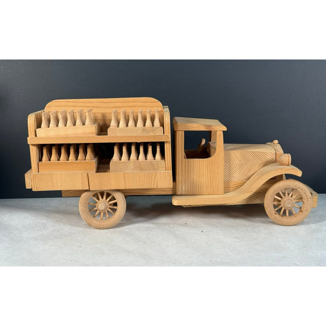 Handmade Wooden 1929 Ford Pop Truck – Crafted by Kaye Munshower Toy Shop 17"