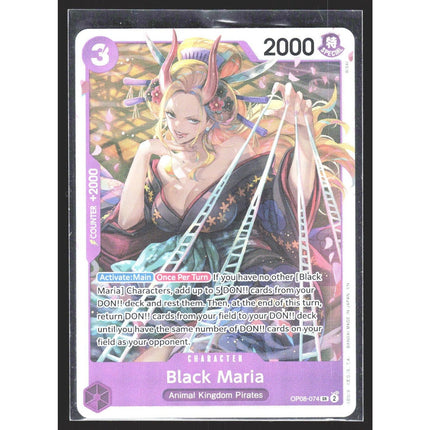 Black Maria Two Legends #OP08-074 Super Rare