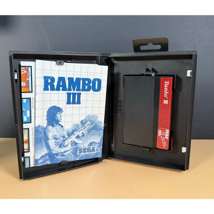 Rambo III Sega Master System Cartridge Vintage Action Shooter Game