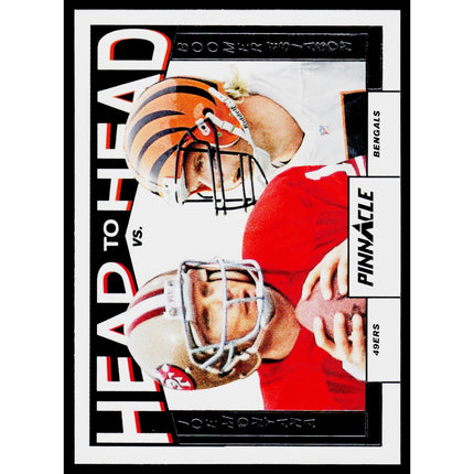 Joe Montana / Boomer Esiason SN1 2024 Panini Encore Head to Head Platinum #14